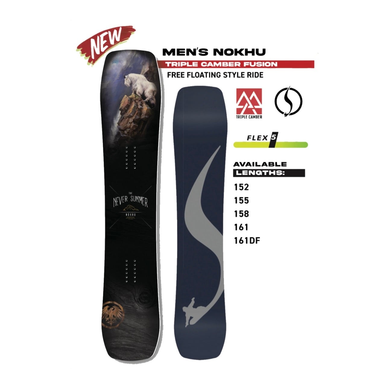 24-25モデル . NEVER SUMMER .『 NOKHU 』. ネバーサマー . ノクー