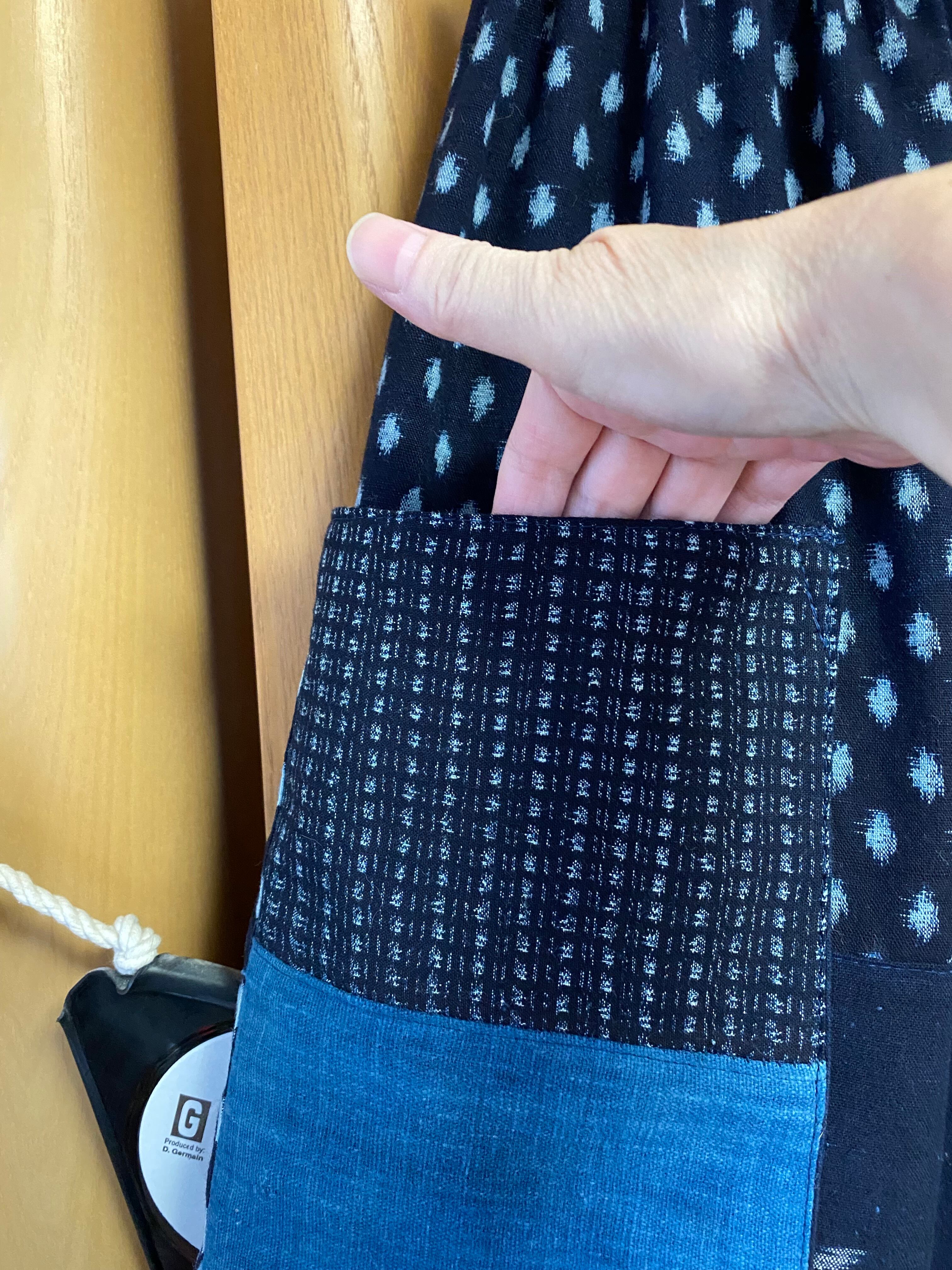 リメイク 藍染め家紋古布リメイクワイドパンツ | Nyaoko