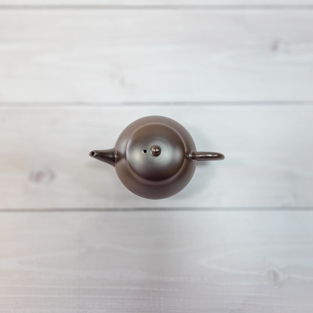 大槻俊】後手壺型急須 紫泥 140cc | 清水園製茶工場｜狭山の美味しい