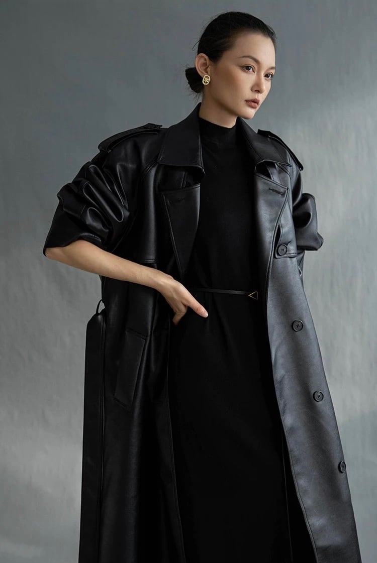 スプリングレザートレンチコート | NICCHIA