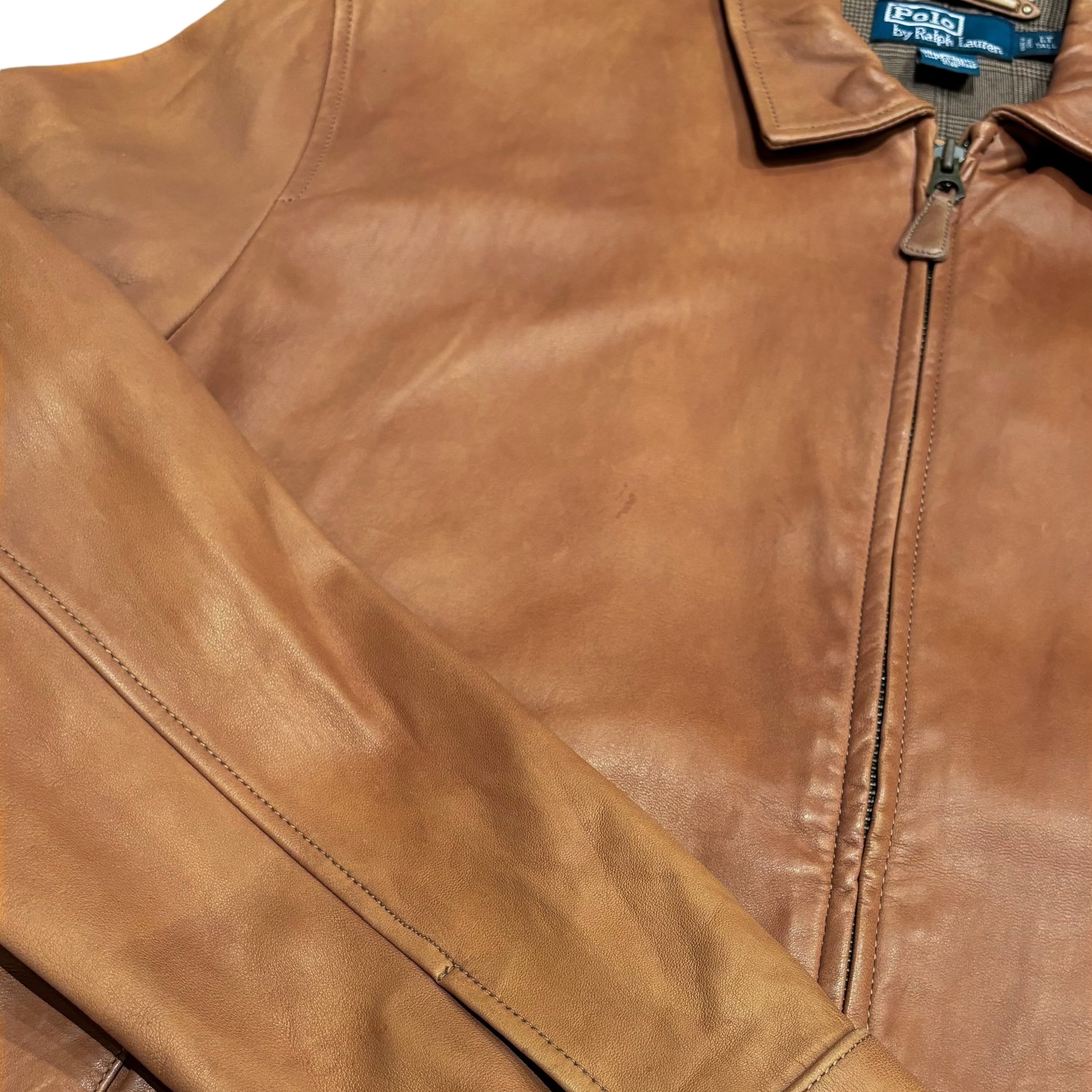 90's Polo Ralph Lauren Leather Jacket L / ポロ ラルフローレン