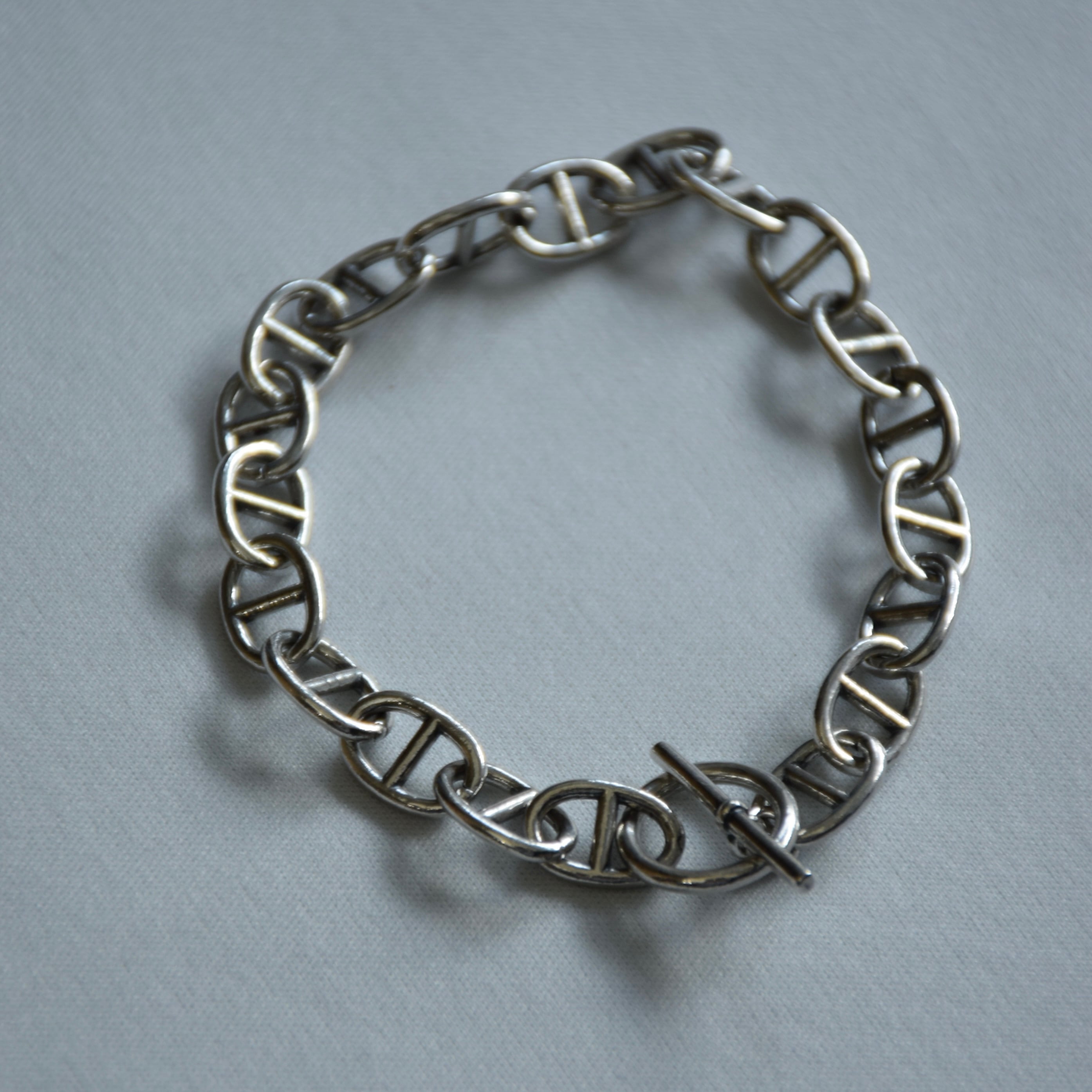 シルバー925 シェーヌダンクルタイプブレスレット 20コマ 21cm