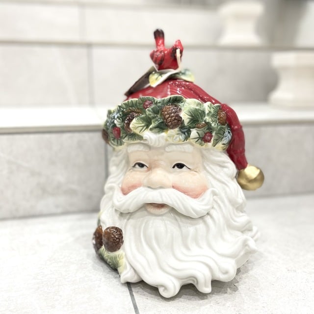 RIDGEFIELD HOME】クリスマス サンタクロース ポッド 容器 蓋つき