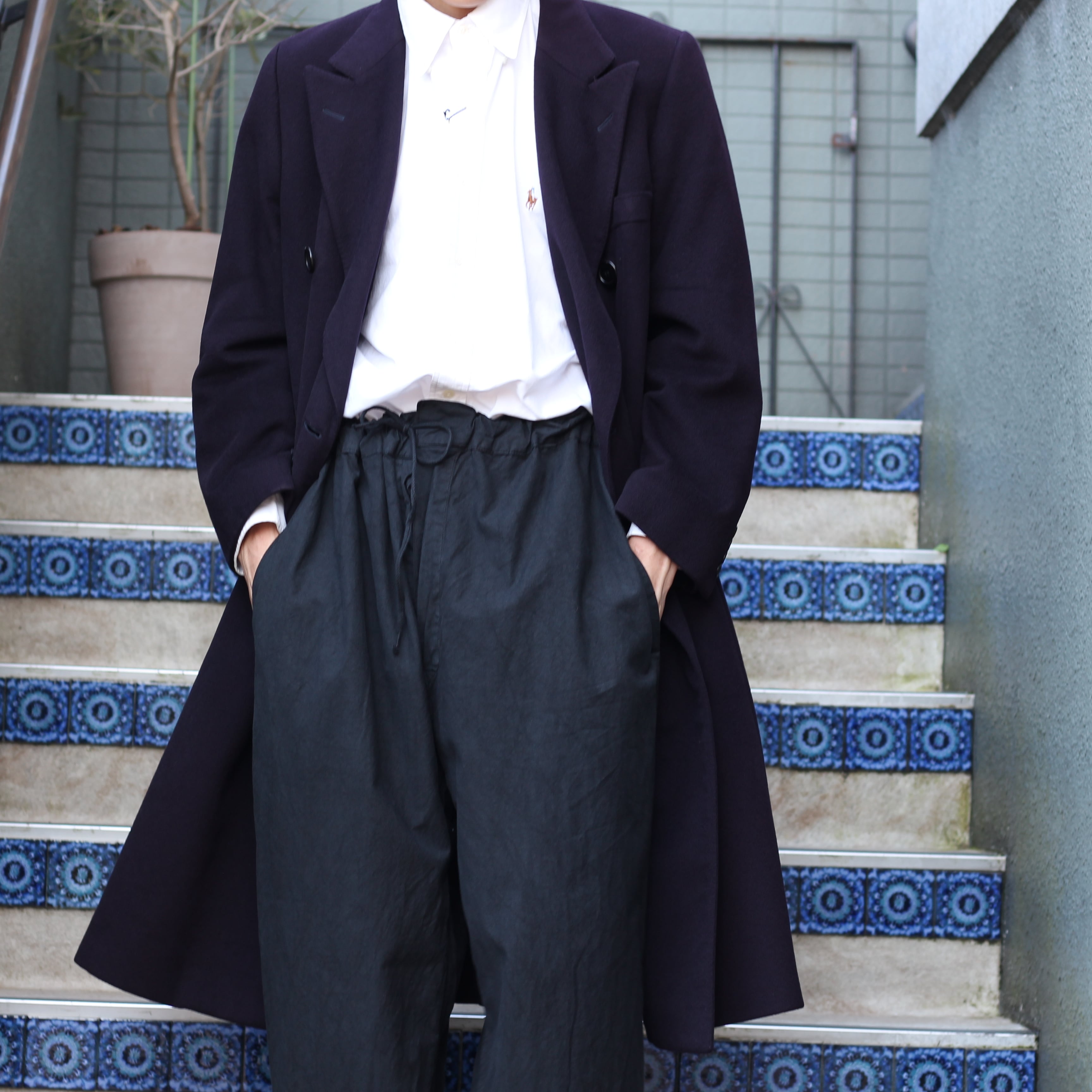 Aquascutum CASHMERE100% DOUBLE CHESTERFIELD COAT MADE IN ENGLAND