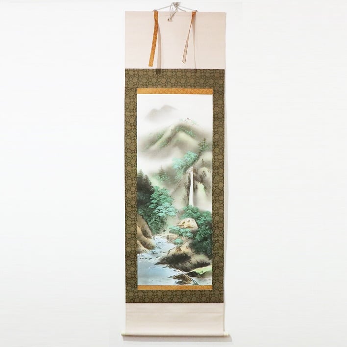 春峰・掛軸『彩色山水』・No.200123-32・梱包サイズ80 | リサイクル
