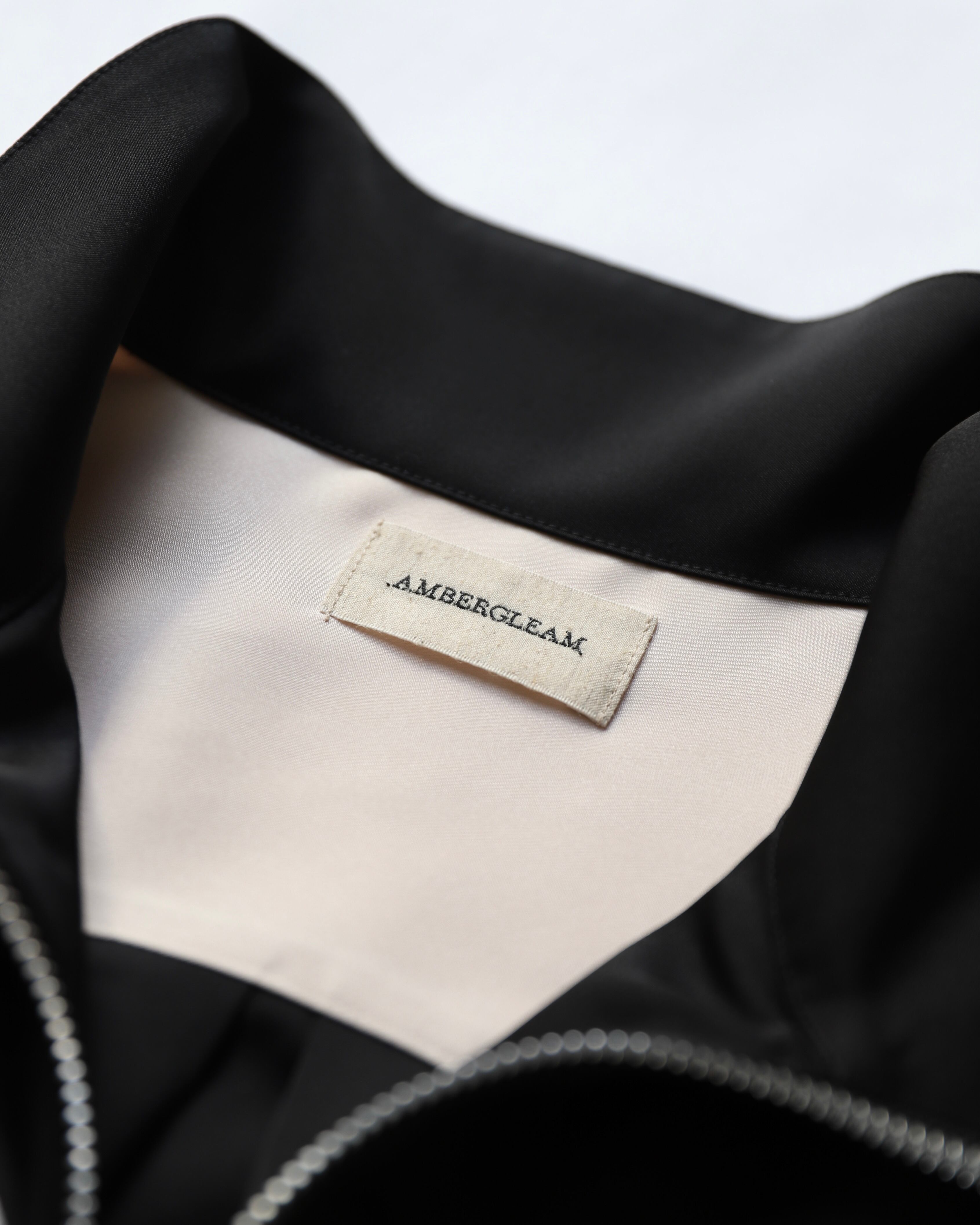 Embroidered Satin Blouson | AMBERGLEAM