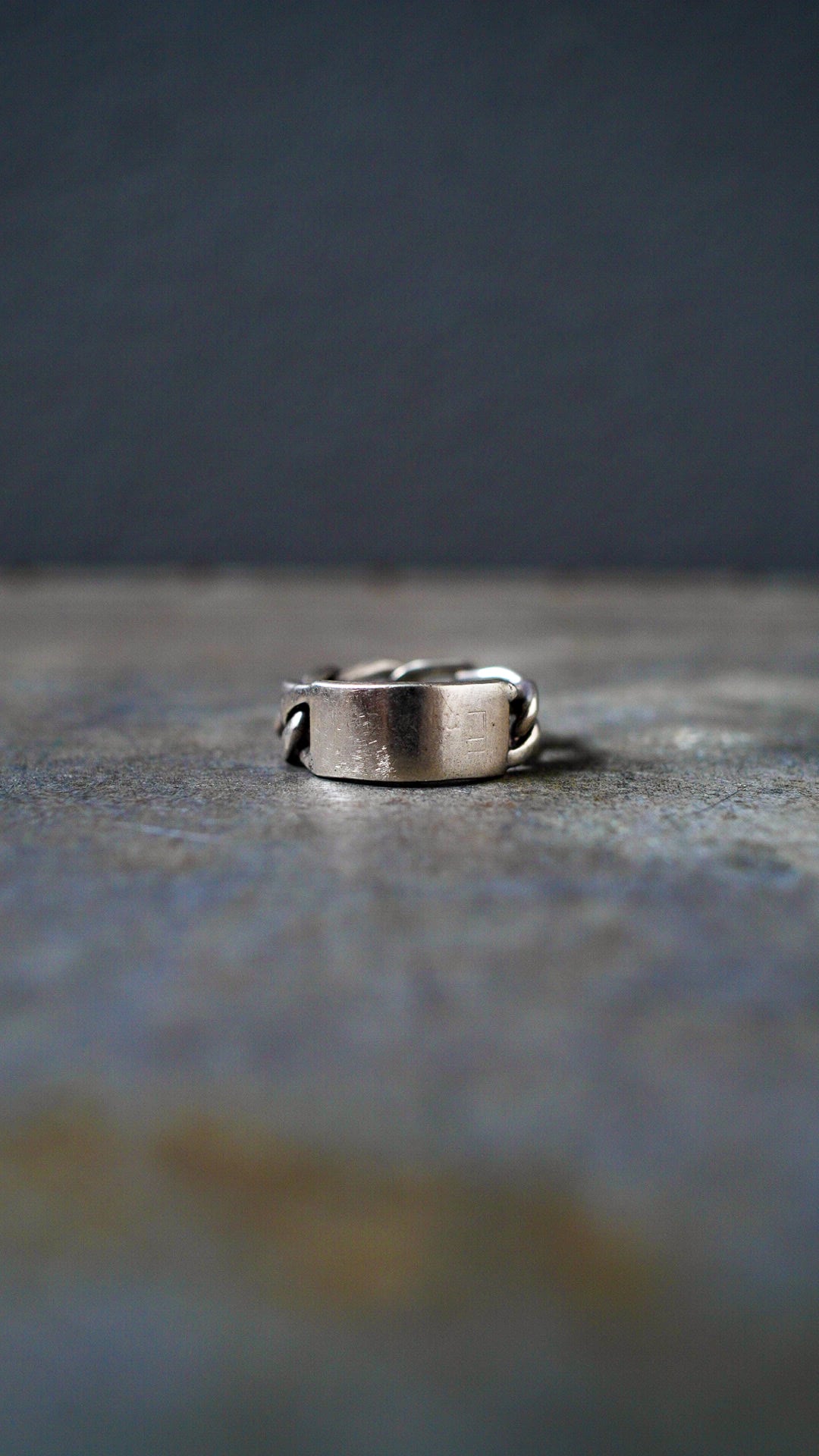 VINTAGE】U.S. VINTAGE ID リング 《シルバー925 喜平チェーン 指輪