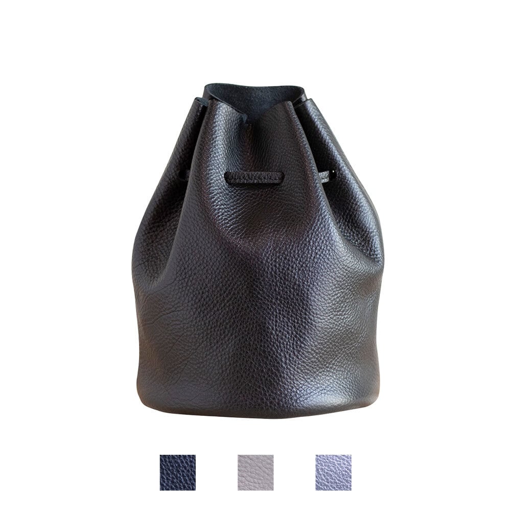 コンパクト巾着バッグ (マットシュリンクレザー) 【ma-02ss