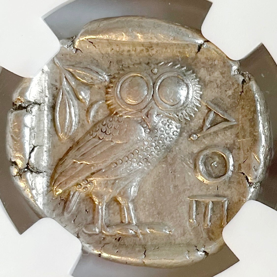 古代ギリシャ アテネ アテナとフクロウ(BC440-404) テトラドラクマ銀貨