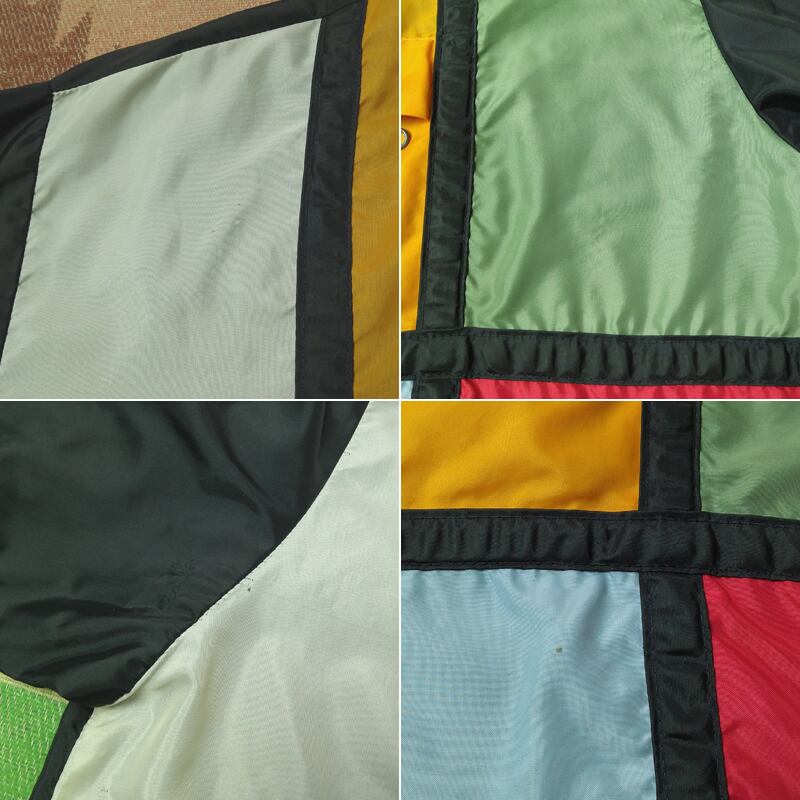 60s Oakbrook Sportswear by SEARS Mondrian-Pattern Pullover Anorak