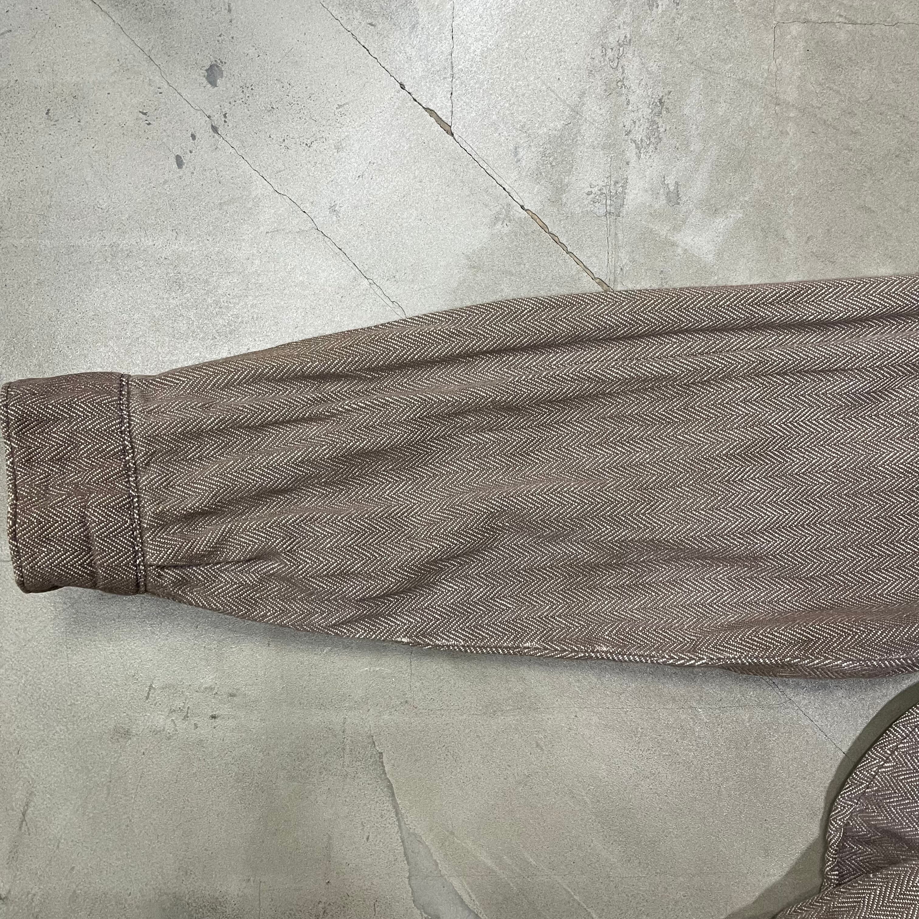 80s FIVE BROTHER ネルシャツ ヘリンボーン ファイブラ USA