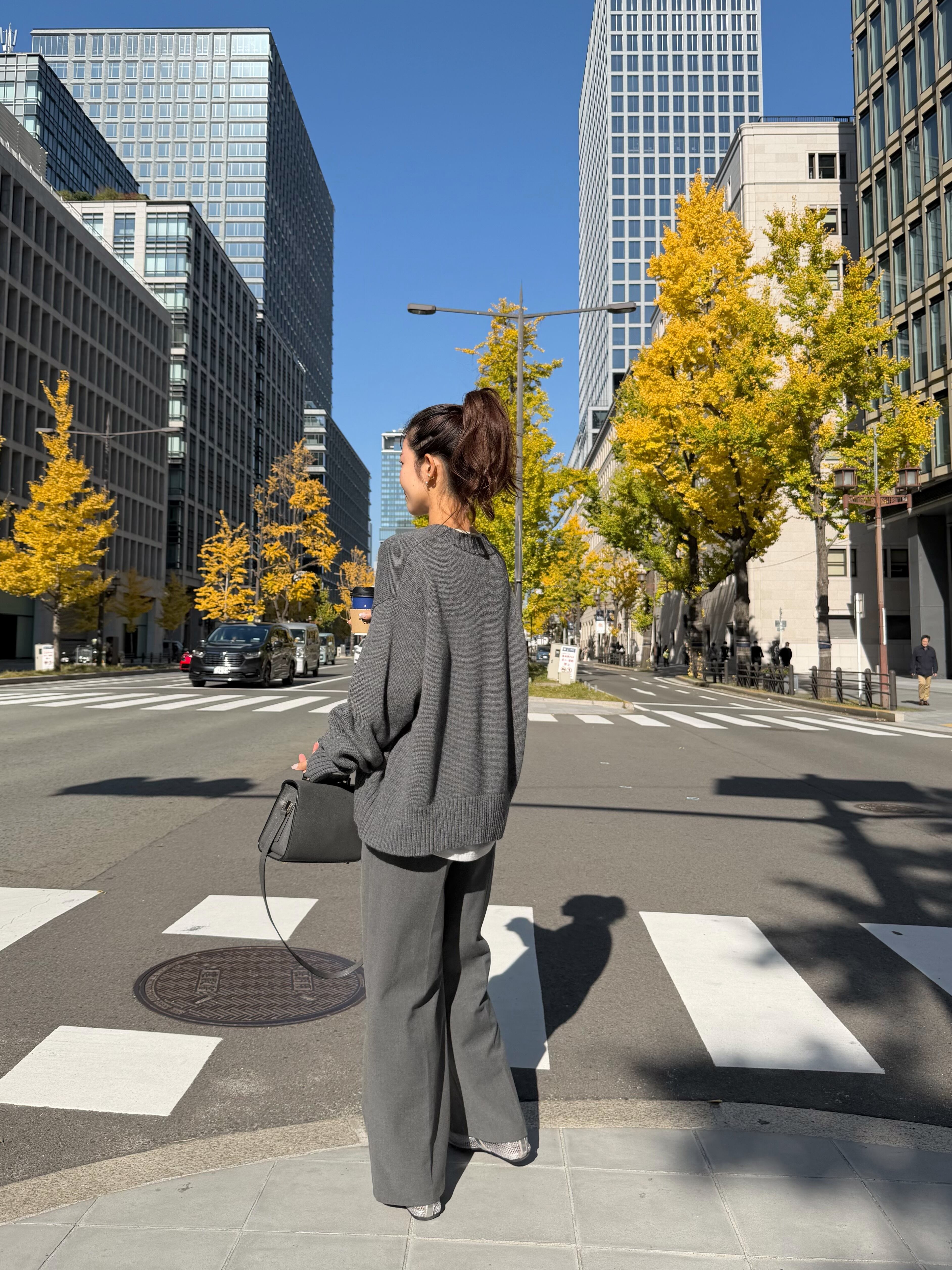 pumpkin knit / gray (即納) | HYEON