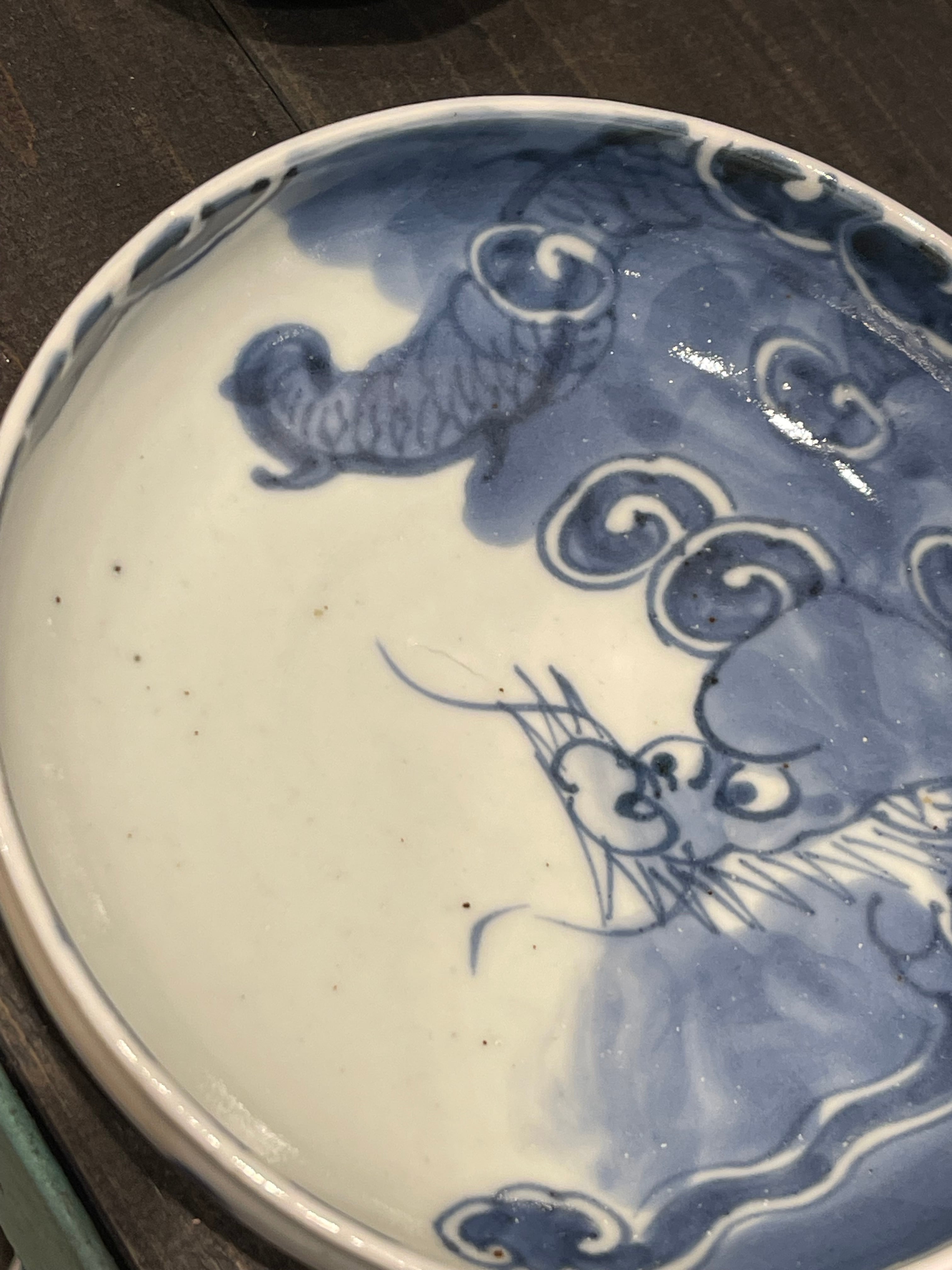 古伊万里 染付 龍文 膾皿 | (有)新原美術