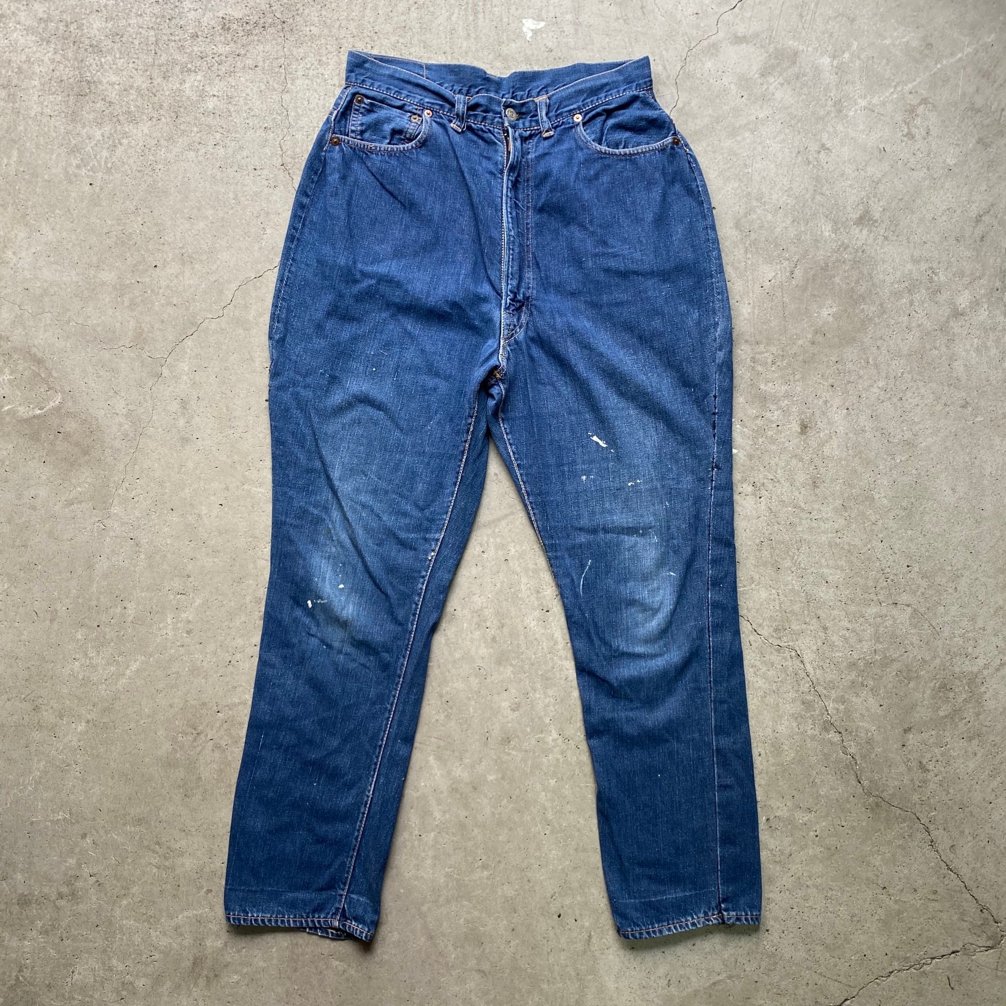 希少 50年代 ビンテージ USA製 Levi's リーバイス 701XX 片面タブ 後期