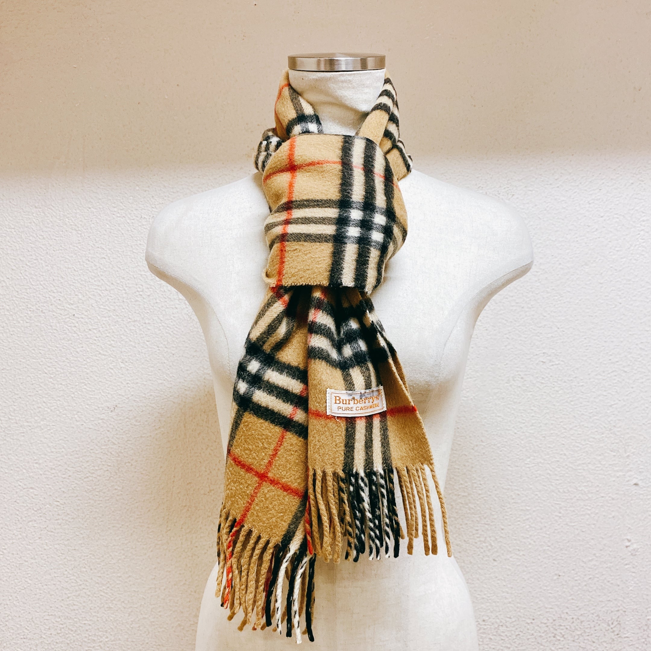 バーバリー Burberrys マフラー カシミヤ100% ENGLAND製 BURBERRY
