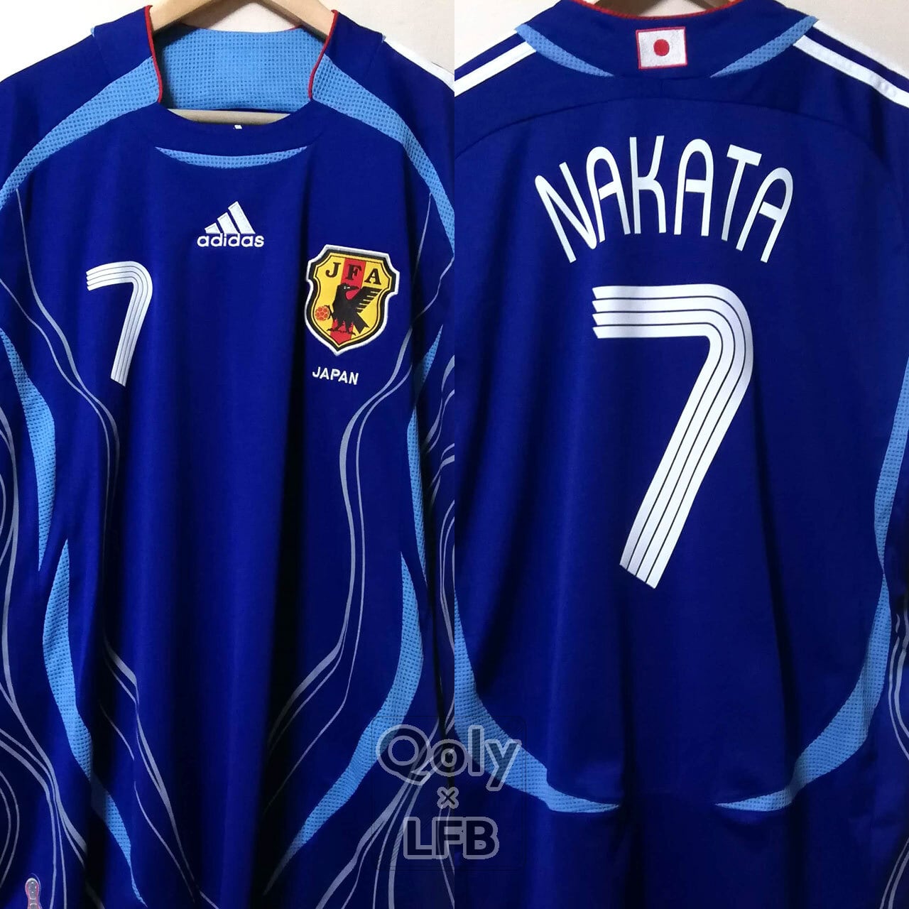 日本代表 2006 adidas ホーム半袖 ユニフォーム #7 NAKATA 中田英寿