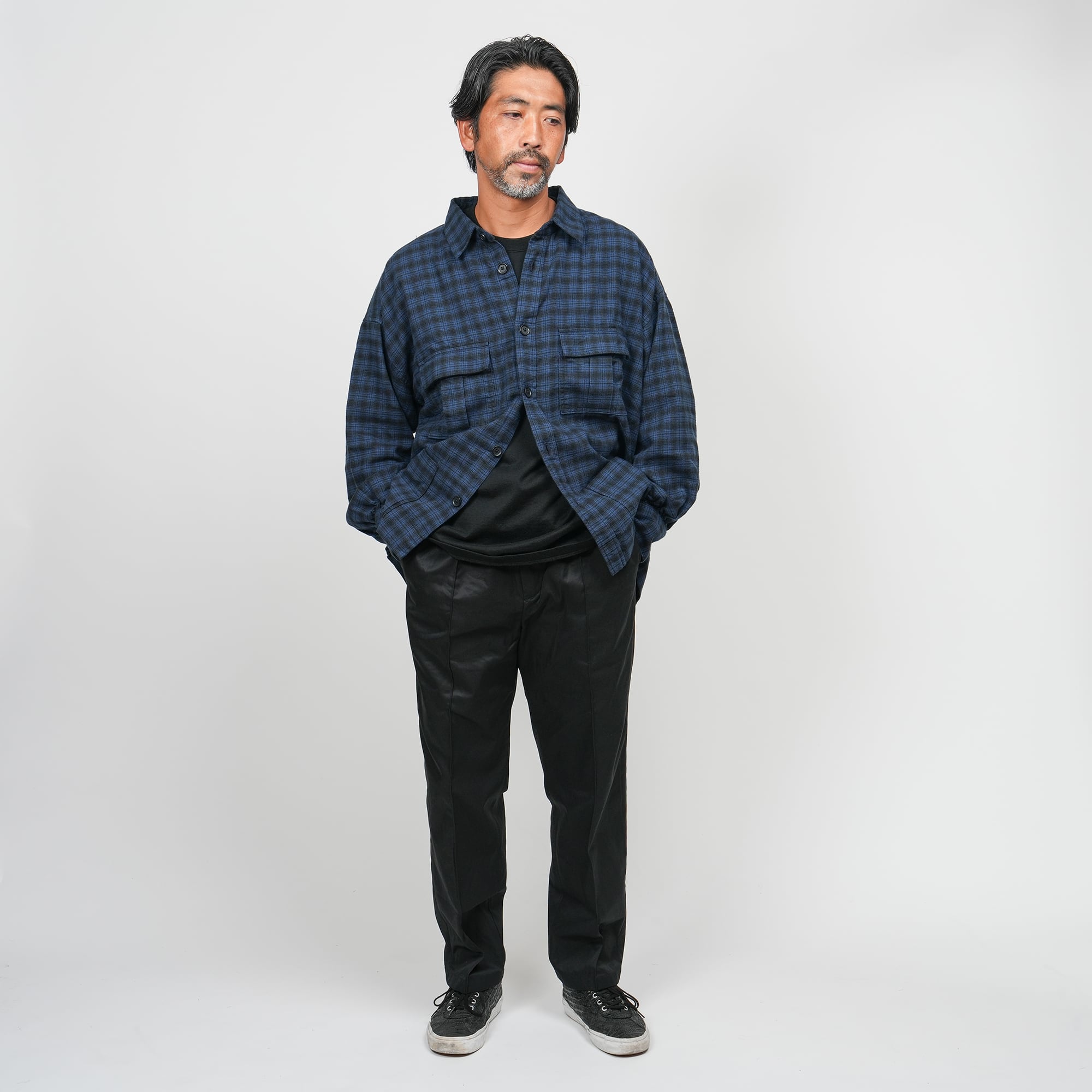 KAJA CHECK FLANNEL SHIRT JACKET | KAJA