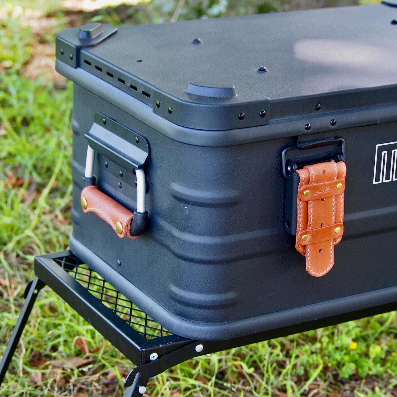 gemelli アルミコンテナレザーベルト&ハンドル ブラウン | OLIVE