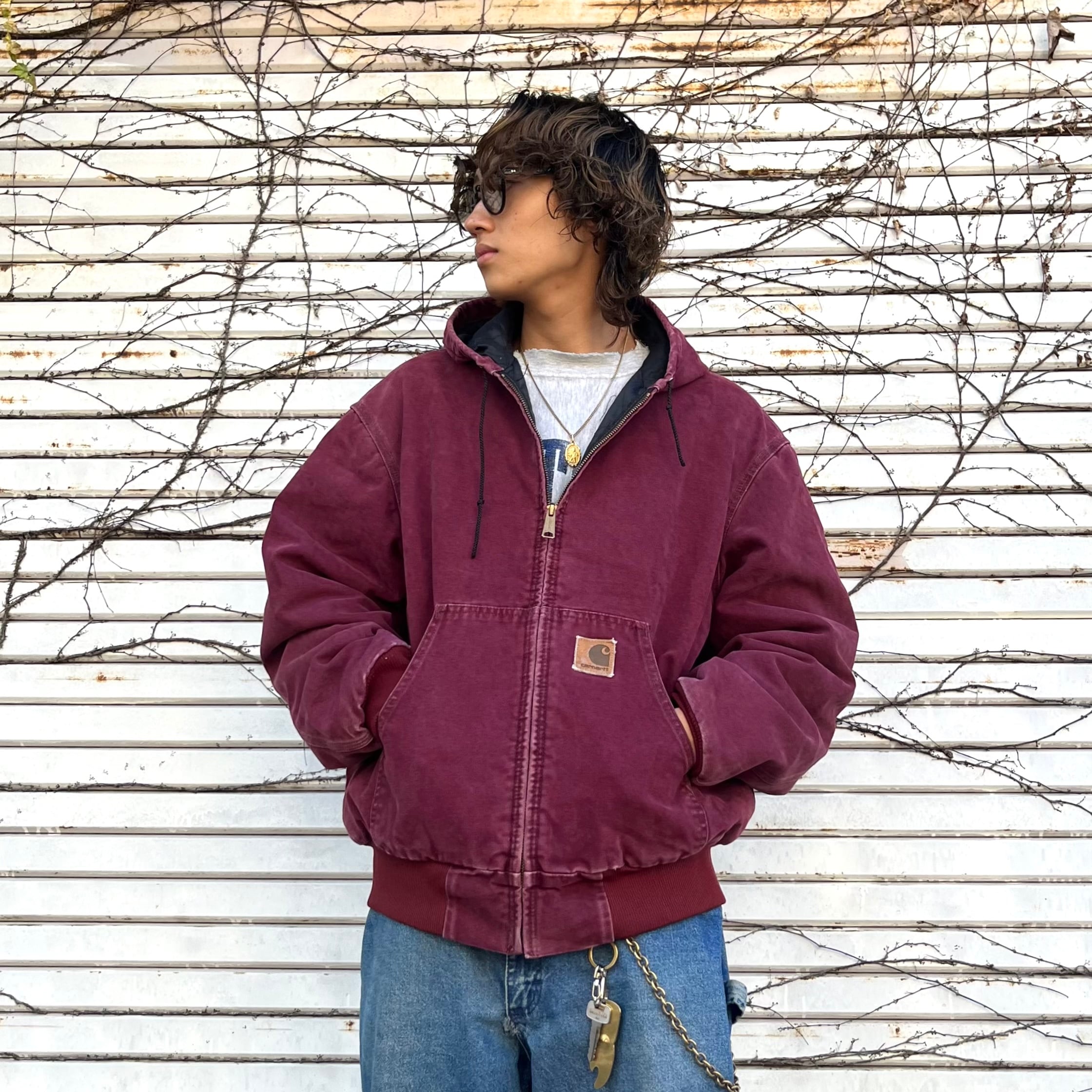 USA製 80年代 size:L 【Carhartt 】 カーハート アクティブジャケット