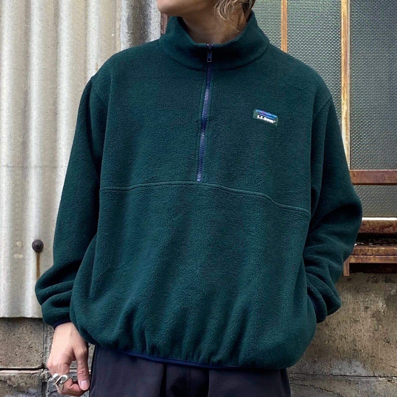 80〜90年代 L.L.Bean エルエルビーン ハーフジップ フリースプル