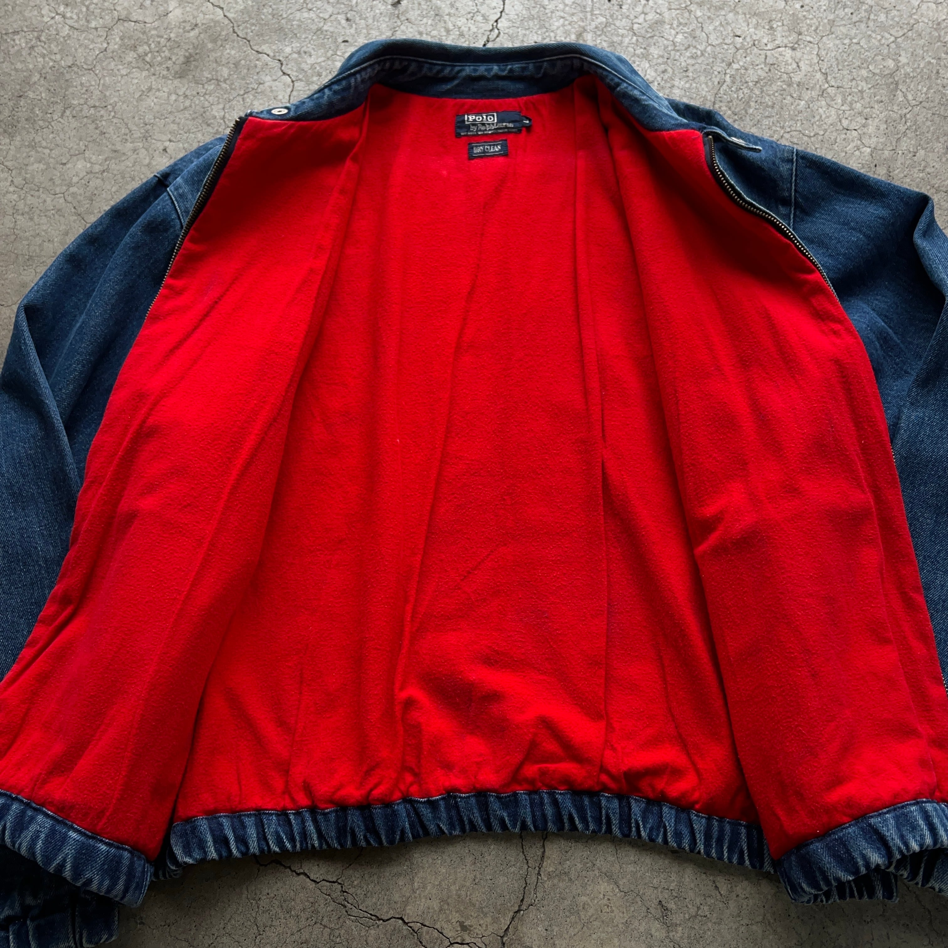 90s Polo by Ralph Lauren 赤 スウィングトップ M POLO ラルフローレン