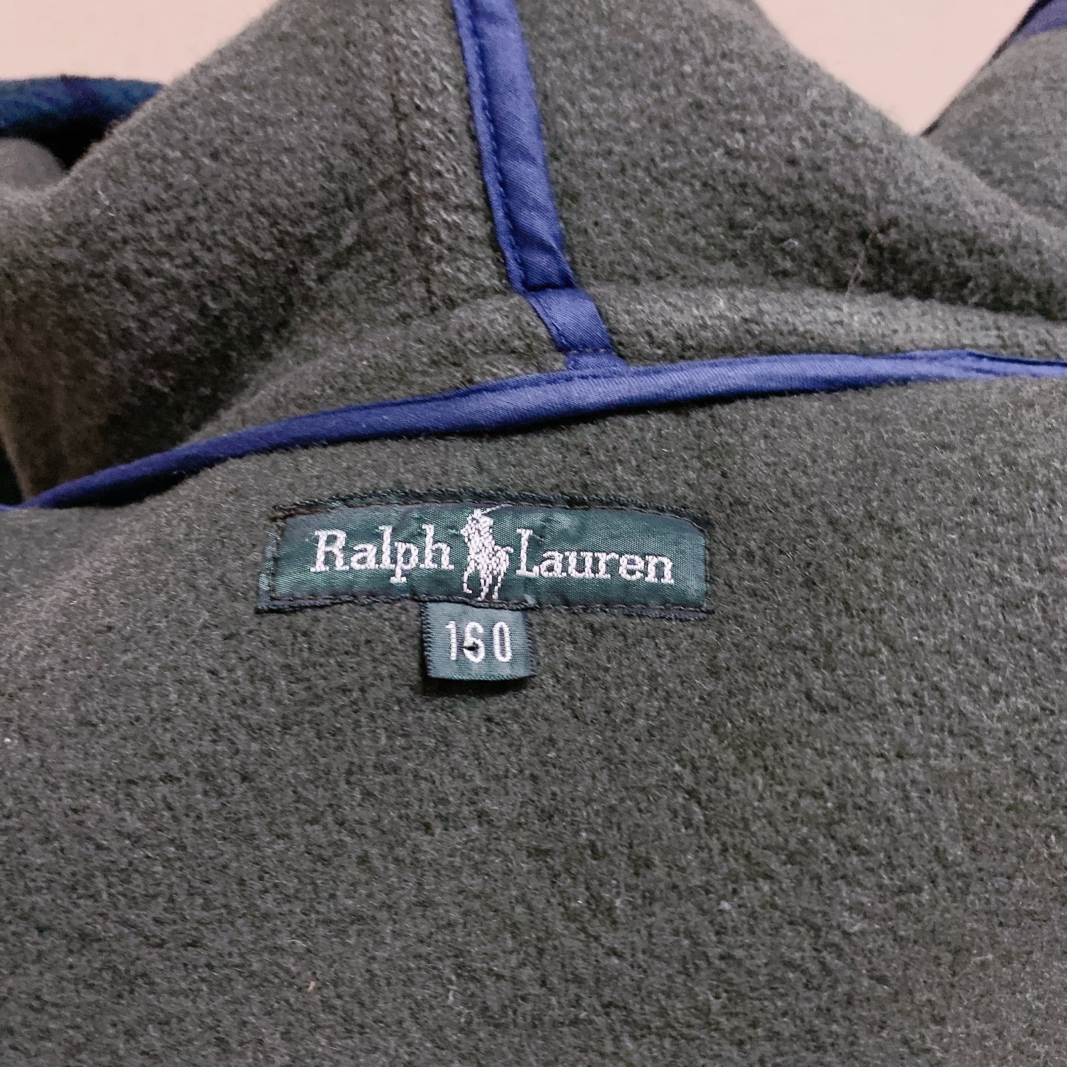 ラルフローレン ダッフルコート 緑 紺 チェック柄 RALPH LAUREN | UTA