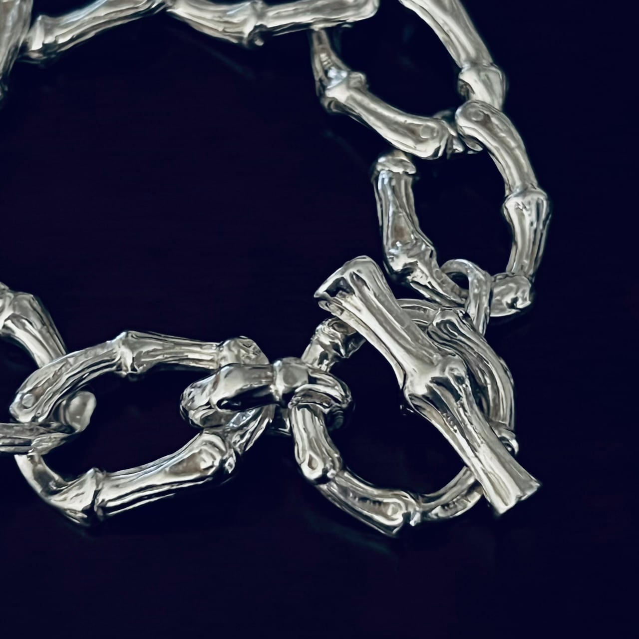 VINTAGE TIFFANY & CO. Bamboo Toggle Bracelet Sterling Silver