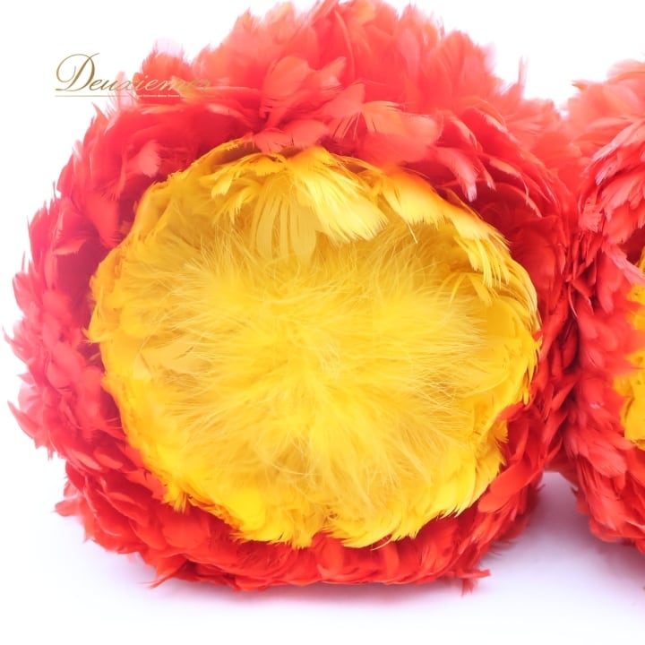 フラダンス ウリウリ マラカス 小物 小道具 楽器 赤 朱色 黄色 ダンス