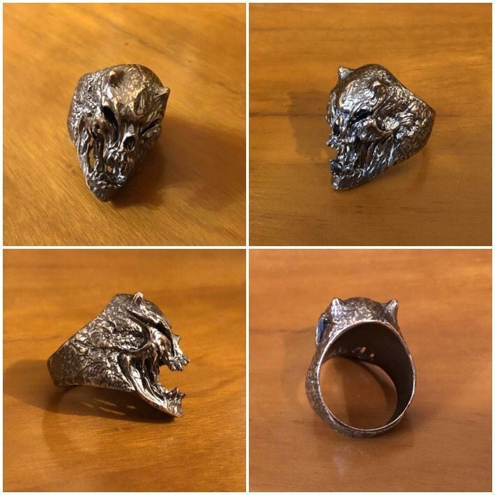 ☆CARVEX ☆ スカル リング 指輪 19号 悪魔 シルバー925 メンズリング