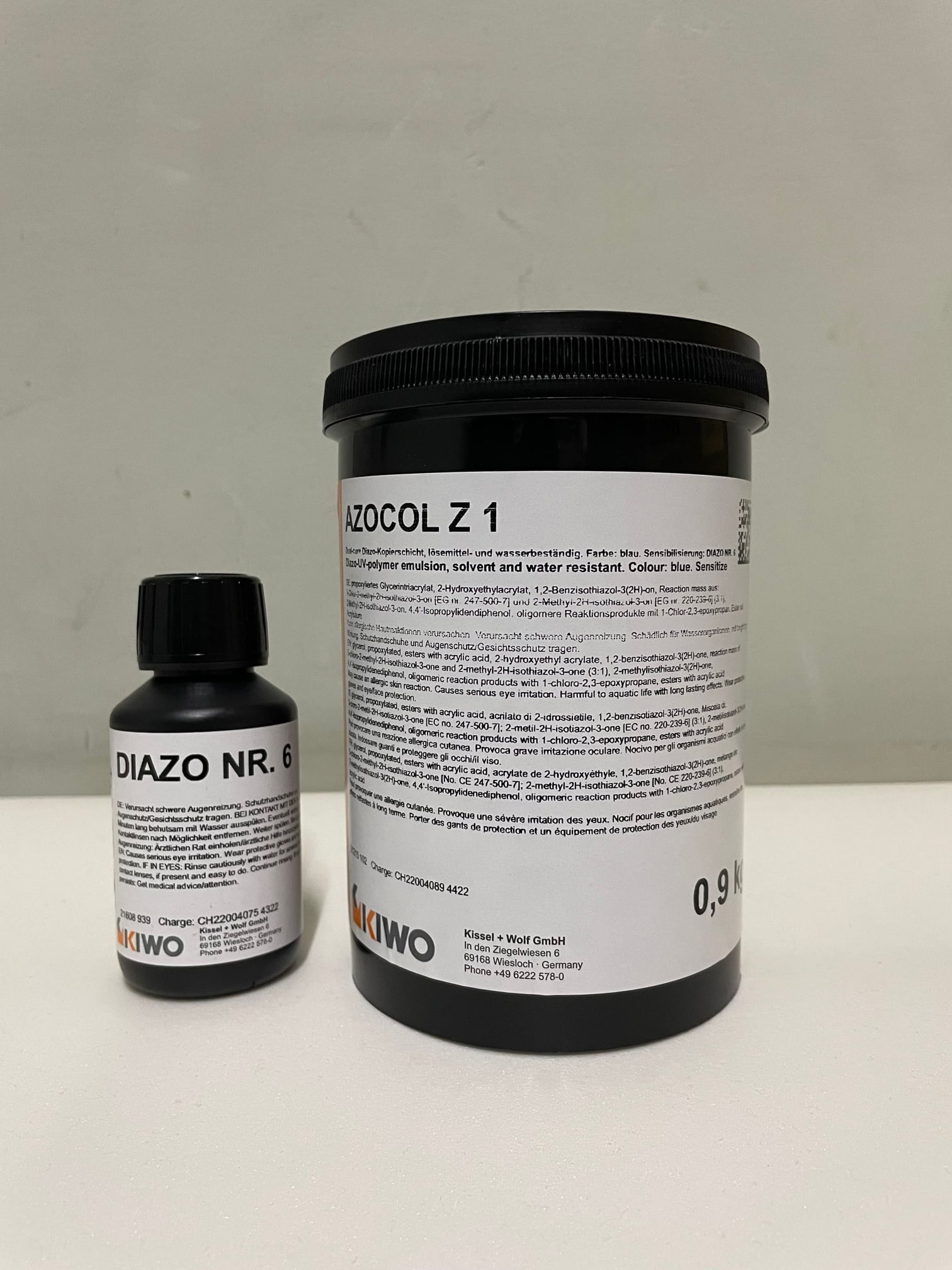 感光乳剤 アゾコール Z1 900gセット | 江口孔版 シルクスクリーン