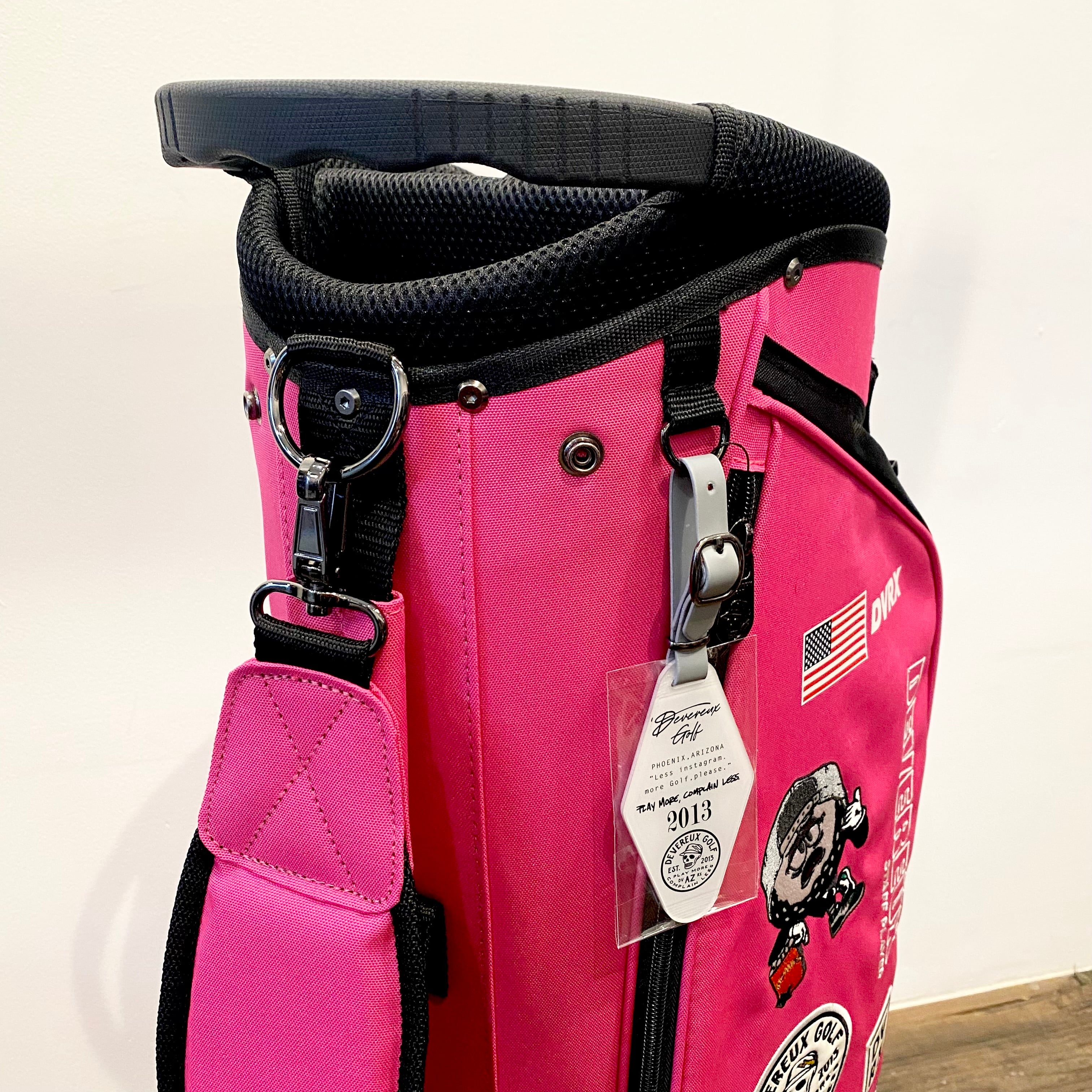 DEVEREUX GOLF】Logo Assorted Caddie Bag/ロゴアソーテッドキャディー