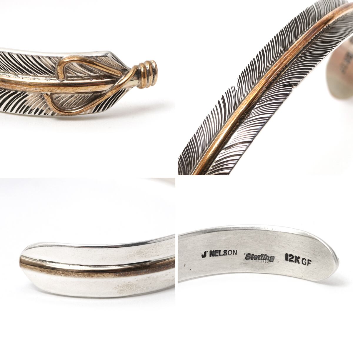John Nelson ジョン ネルソン Feather Bangle フェザーバングル ナバホ