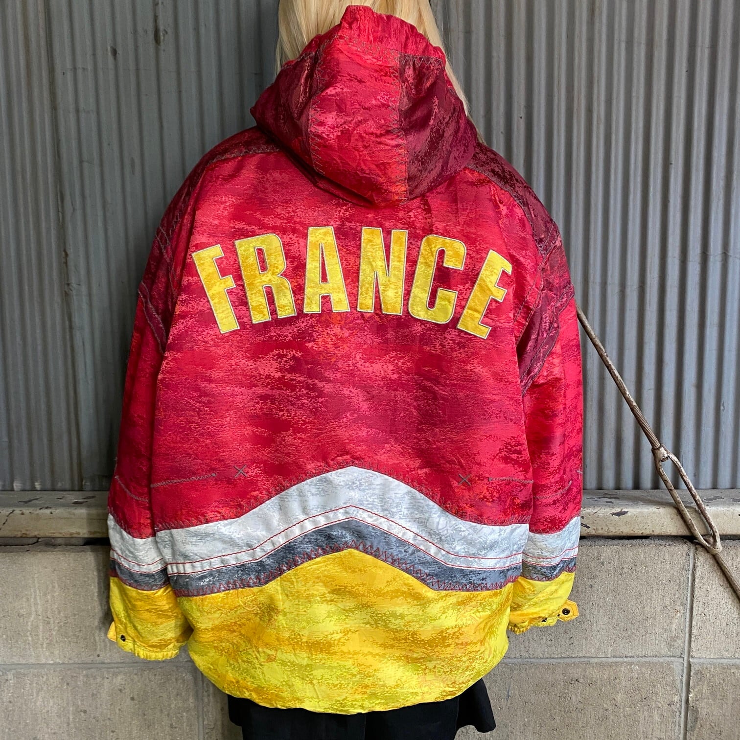 90年代 ellesse エレッセ ココリコ フランス代表 スキーウェア ハーフ