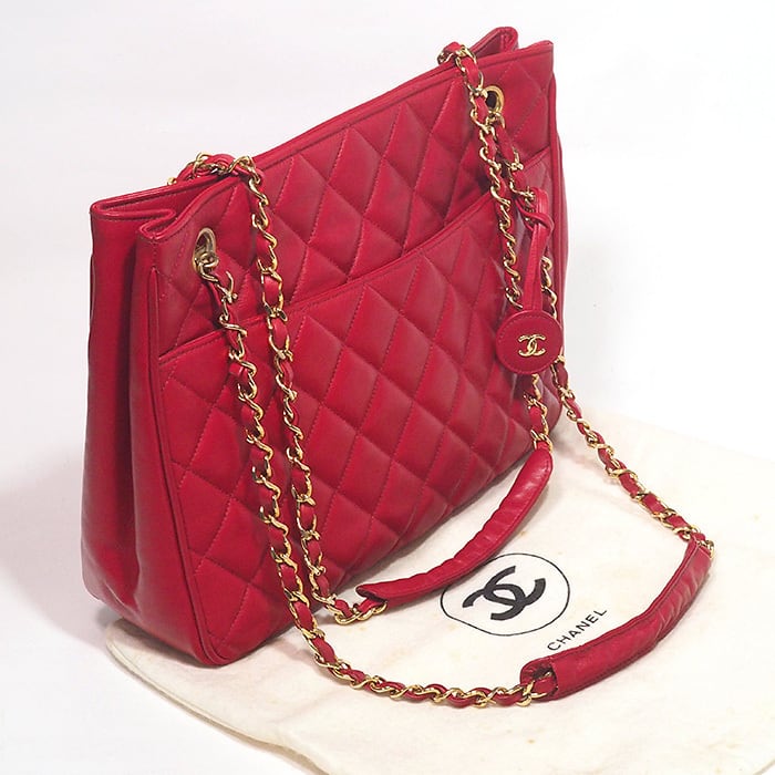 シャネル CHANEL ヴィンテージマトラッセ チェーン ショルダー トート