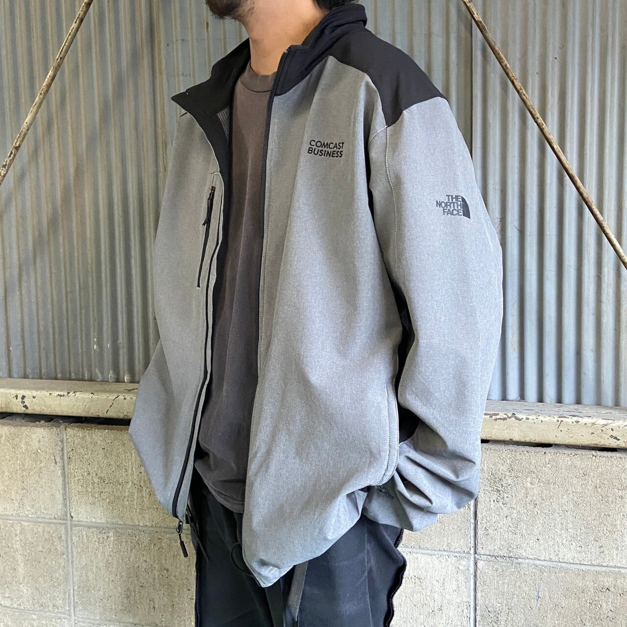 ビッグサイズ THE NORTH FACE ザ ノースフェイス 企業ロゴ刺? WINDWALL