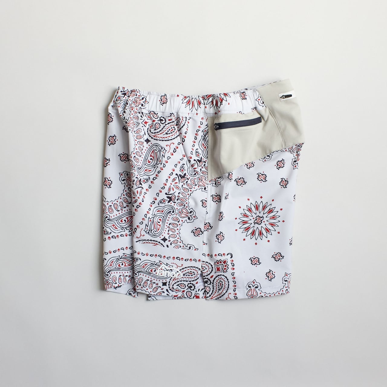 XSサイズのみ ranor（ラナー）PA-BANDANA MIDDLE SHORTS -WHITE メンズ