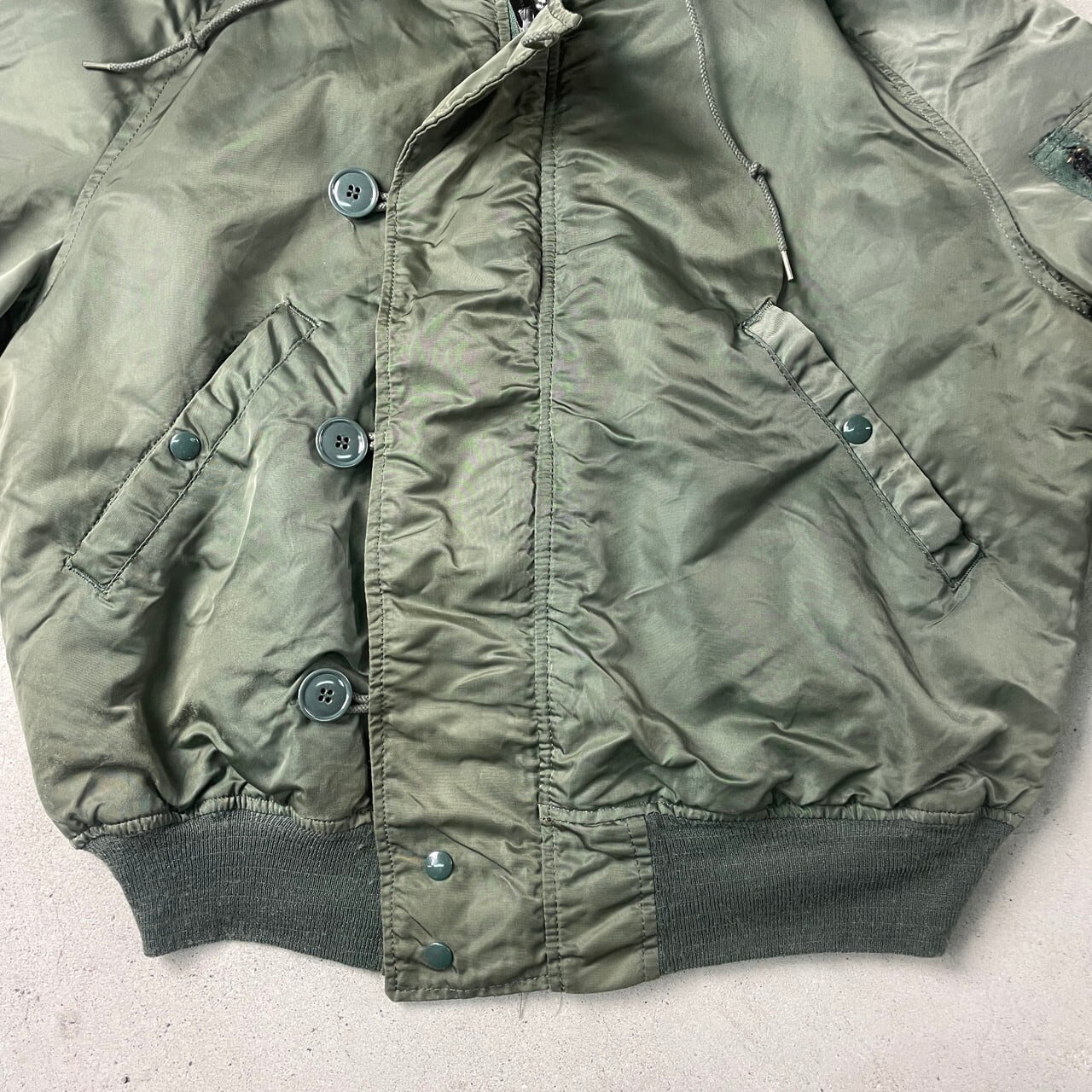 80年代 USA製 ALPHA アルファ N-2B フライトジャケット 民間品 メンズL