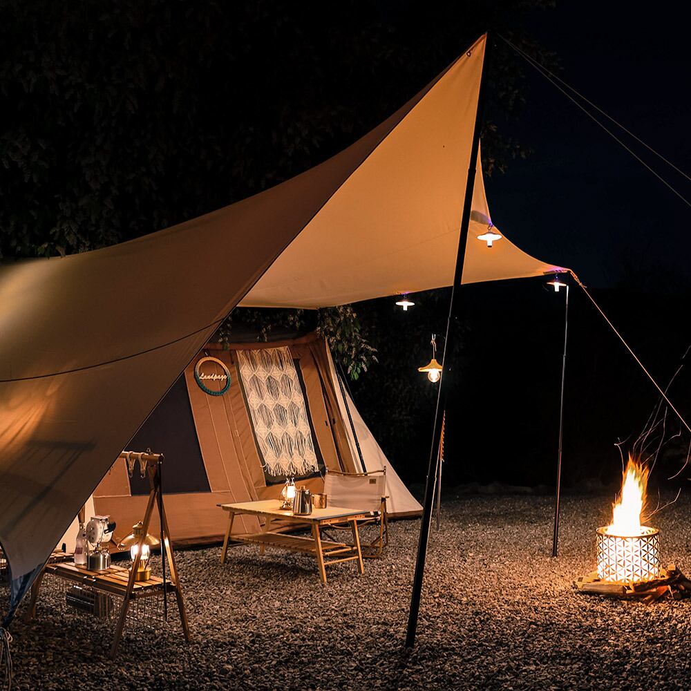 LAND PAGE】 HEXA TARP WHITE SWAN (IVORY) | GOLDEN FOREST