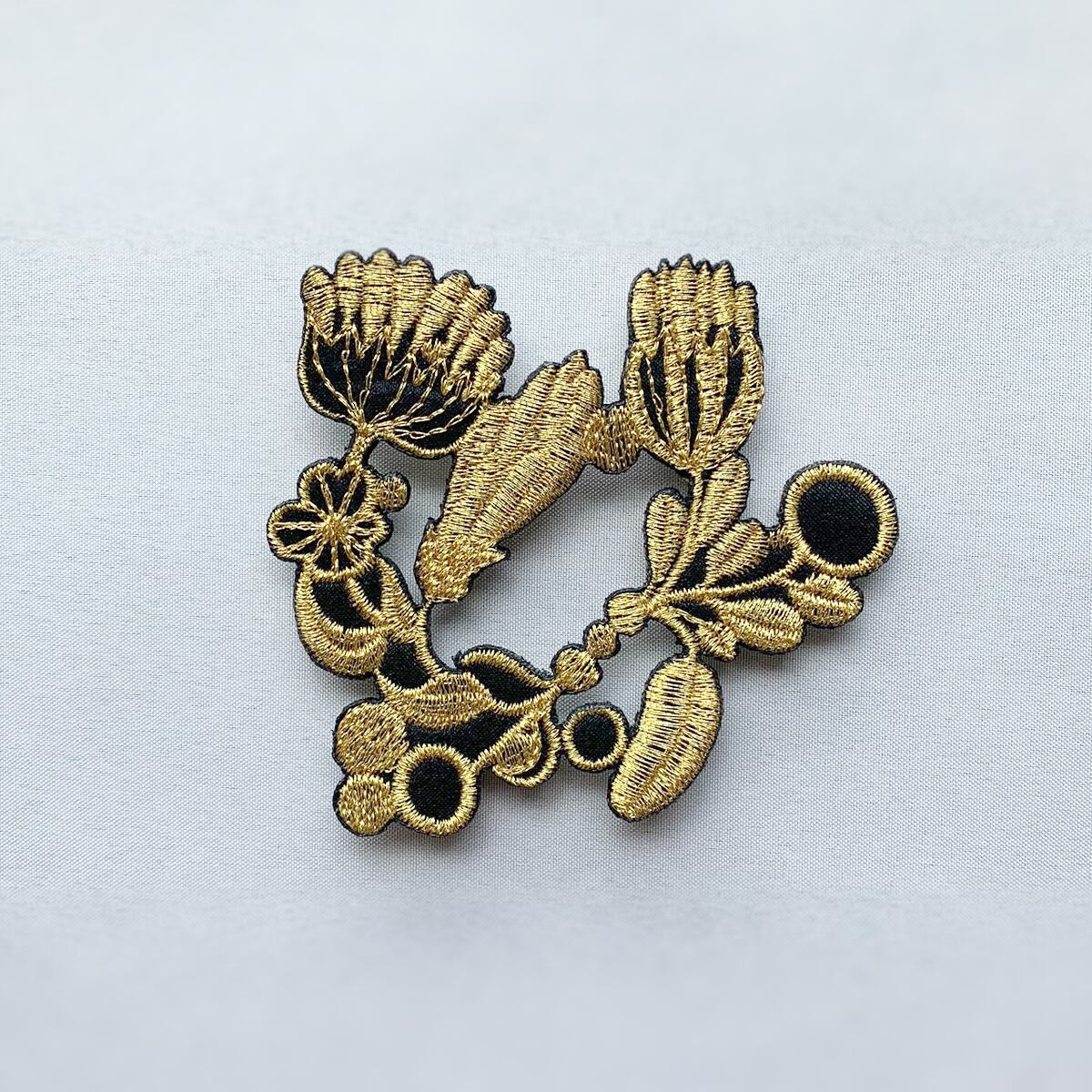 刺繍ブローチ ga.la (br-085）7色 | ga.la_accessory