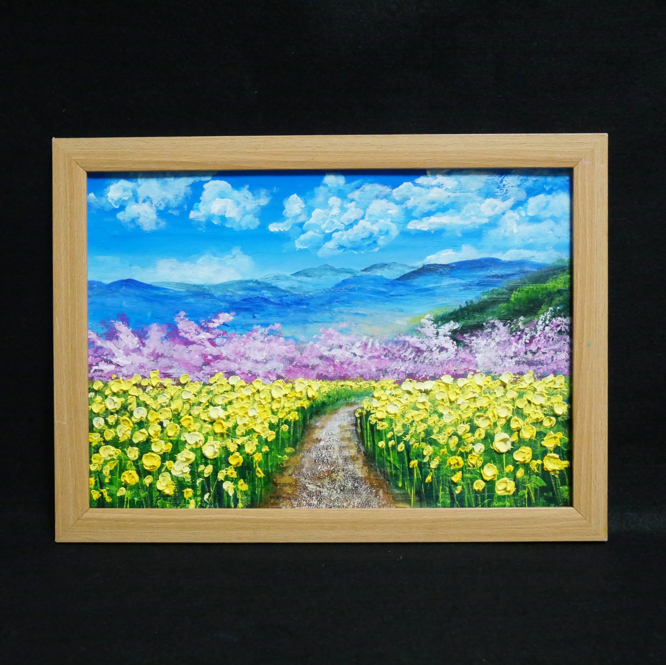 油絵 油彩 油彩画 絵 絵画 【桃源郷春まつり】 | HIROSHI1990