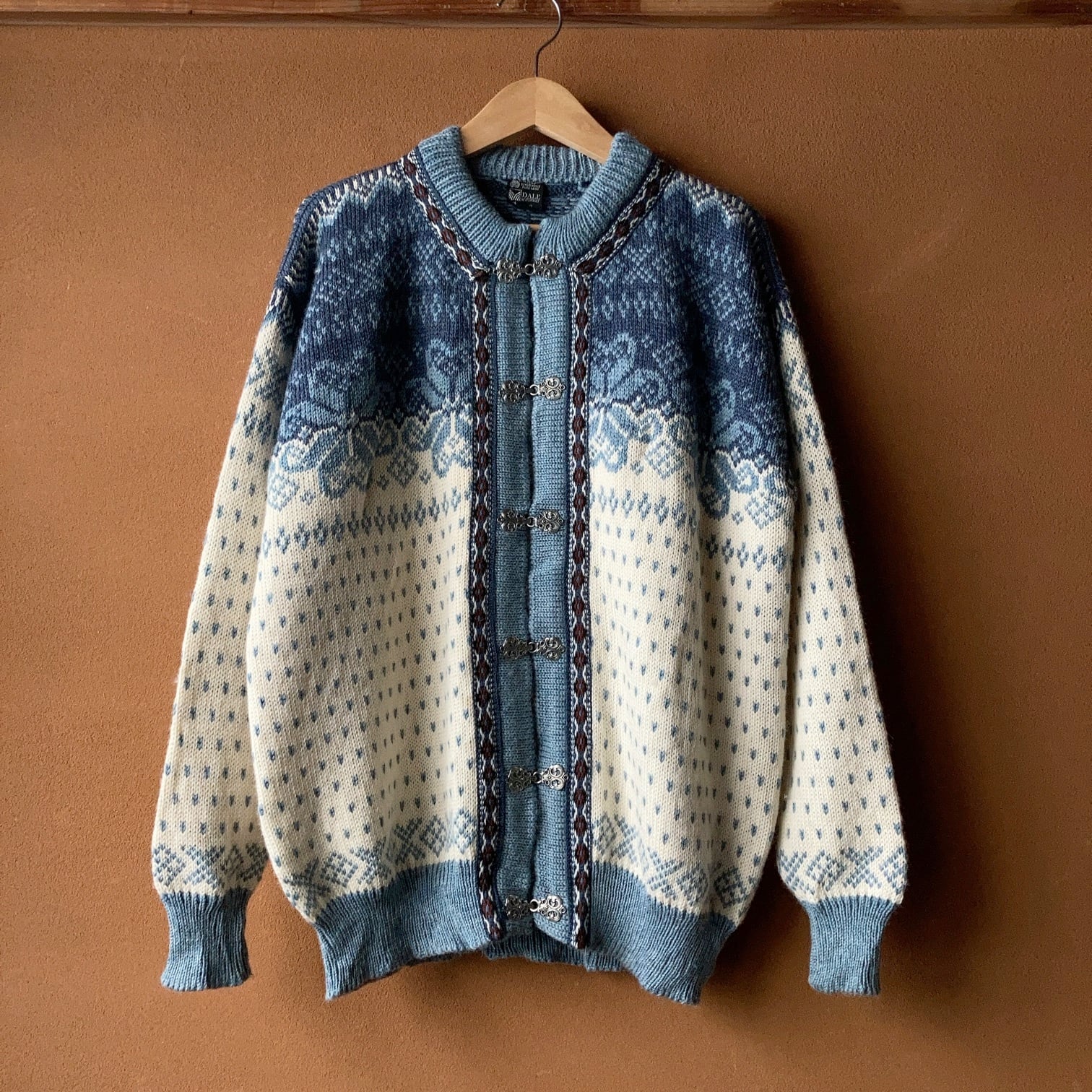 DALE OF NORMAY チロリアン ノルディックセーター カーディガン SIZE