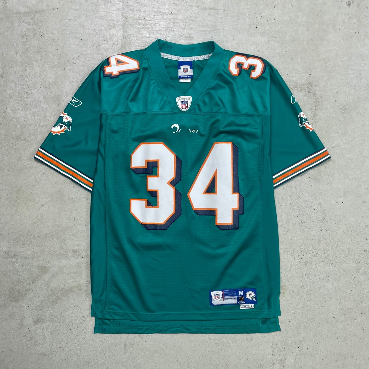 Reebok リーボック NFL マイアミ・ドルフィンズ フットボールシャツ