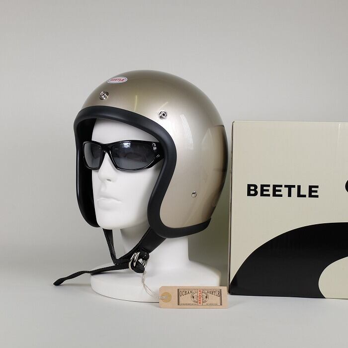OCEAN BEETLE ジェットヘルメット シャンパンゴールド OCEAN