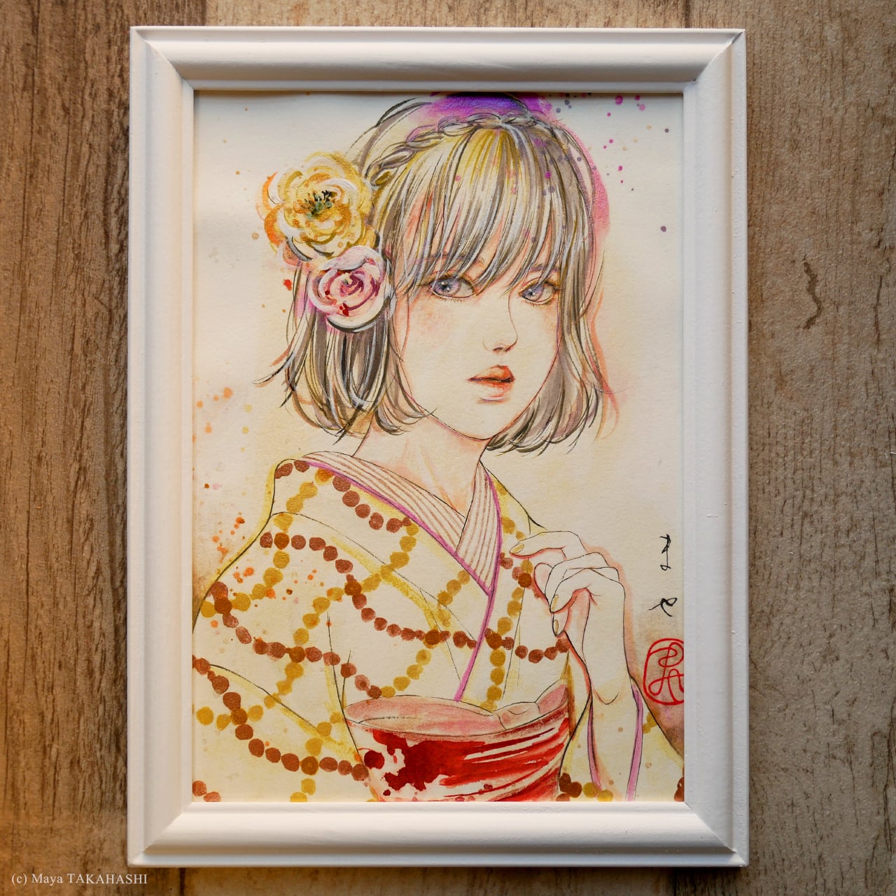 あかねこ ryuichi 絵画 ドローイング あかねこ ryuichi 絵画