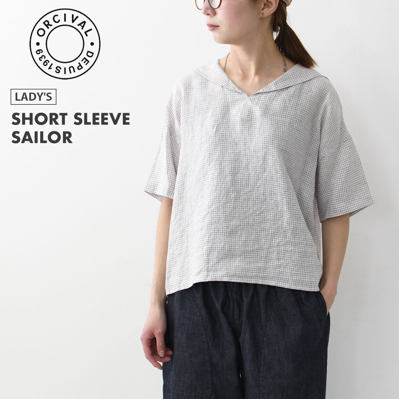 ORCIVAL[オーチバル・オーシバル] W SHORT SLEEVE SAILOR [OR-B0389LCH
