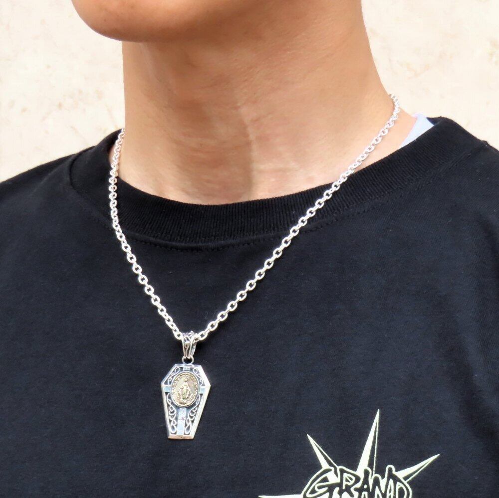 聖母マリアネックレス シルバー925 【刻印無料】 マリア マリア像 聖母