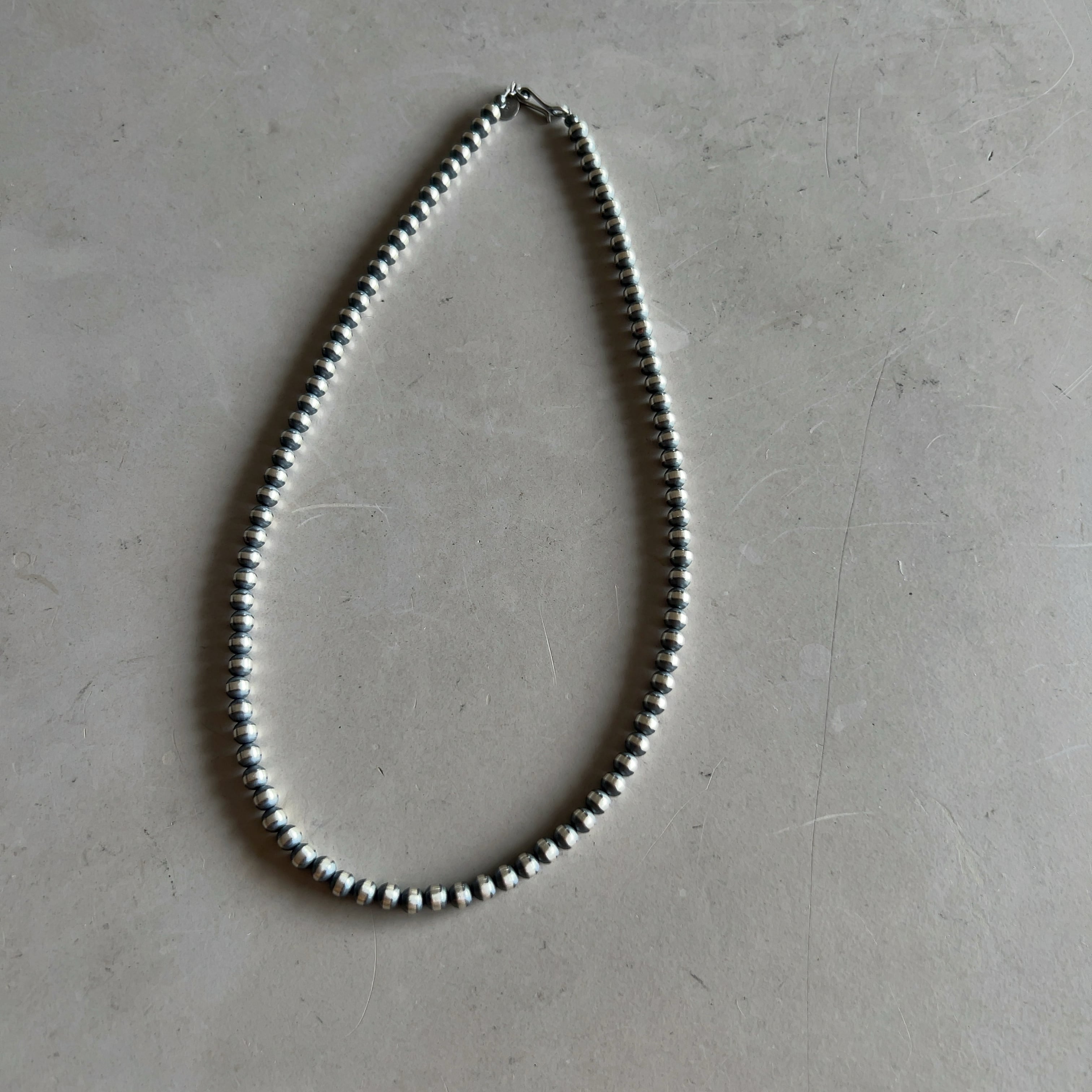 5㍉45㌢ いぶし Navajo Pearl Necklace ナバホパールネックレス | Lucy