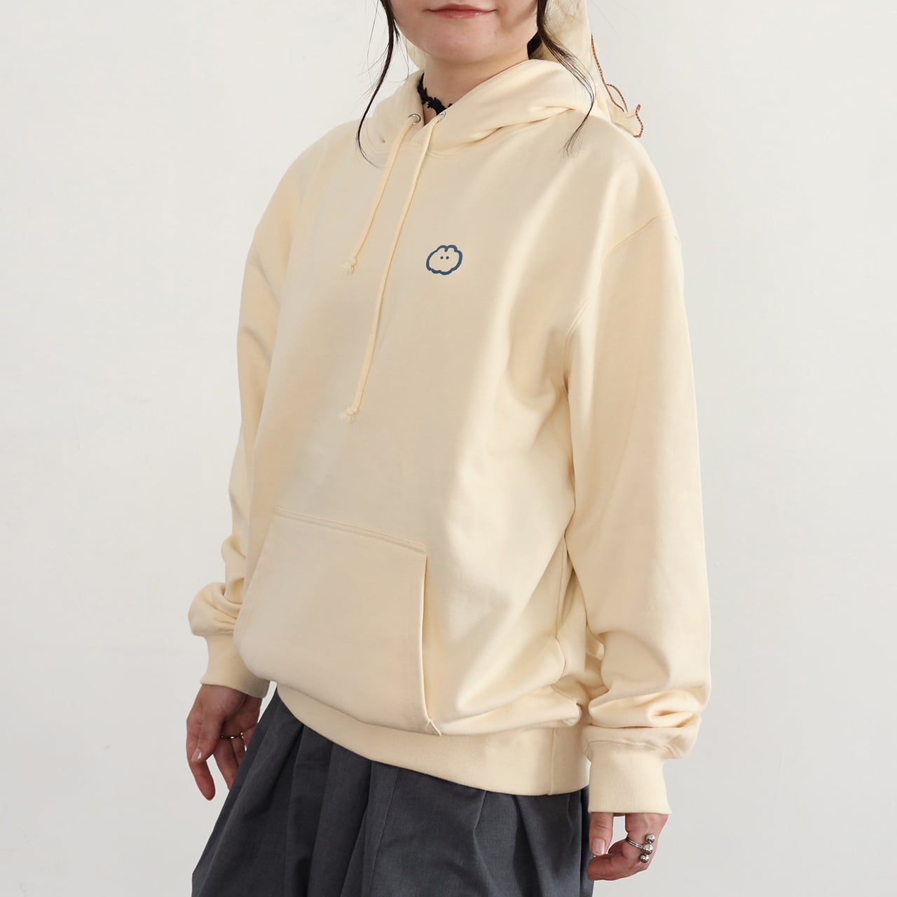 BACKなでウサパーカー/ナチュラル（MK-517) | もくもくちゃん公式