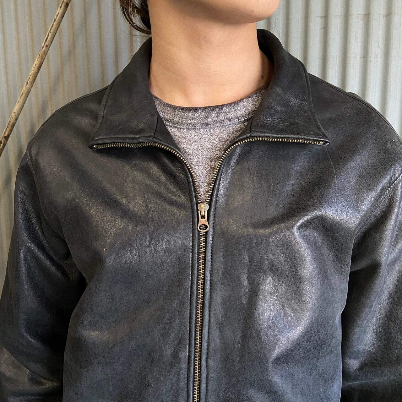 90年代〜 OLD GAP オールドギャップ スタンドカラー シングルレザー