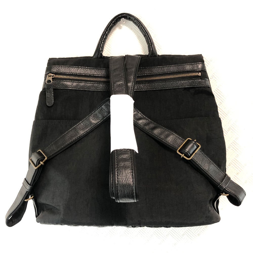 IBIZA イビサ レザー×ナイロン リュックサック バックパック 花柄